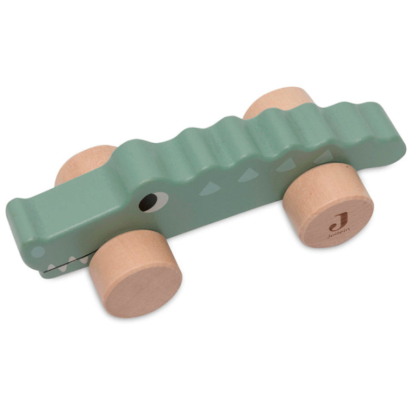 Игрушка Jollein Animals Crocodile on wheels Jungle Jambo 112-001-67090 Зеленый 1+ photo 3