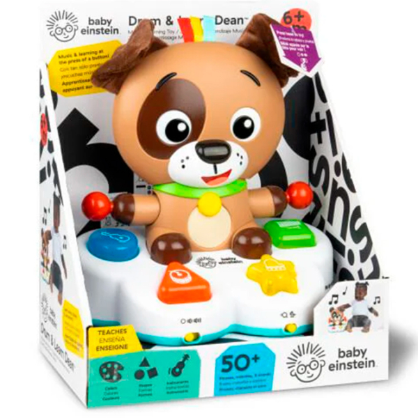 Jucărie muzicală Baby Einstein Drum & Learn Dean 16830 Brown 0.6+ photo 3