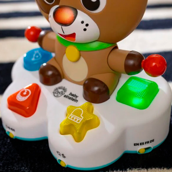 Jucărie muzicală Baby Einstein Drum & Learn Dean 16830 Brown 0.6+ photo 4
