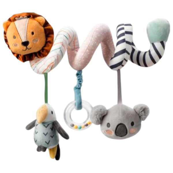 Jucărie pentru pătuțuri și cărucioare Nuby Animals Animal Adventure ID89075 Orange 0+ photo 1