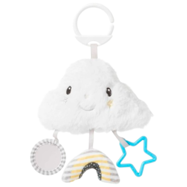 Jucărie pentru pătuțuri și cărucioare Nuby Cloud & Star ID99822 White 0+ photo 1