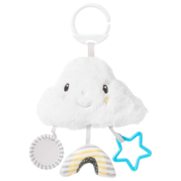 Jucărie pentru pătuțuri și cărucioare Nuby Cloud & Star ID99822 White 0+