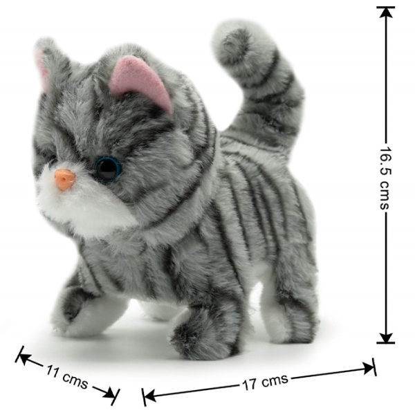 Интерактивная игрушка Pugs At Play Animals Zoe Walking Cat PAP09 Серый 3+ photo 4