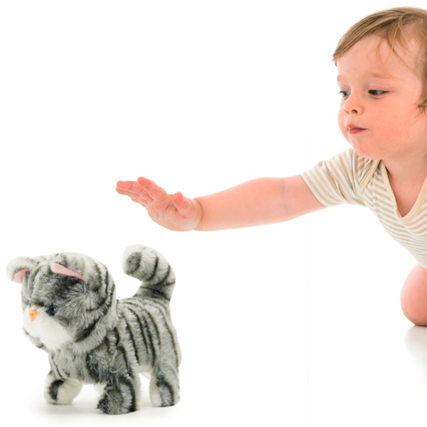 Интерактивная игрушка Pugs At Play Animals Zoe Walking Cat PAP09 Серый 3+ photo 5