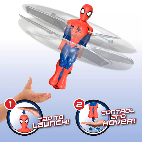 Интерактивная игрушка Flying Heroes Spider-Man Hover and Spin - Spider-Man F08132 Красный 6+ photo 2