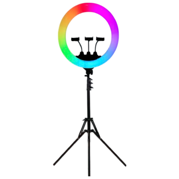 Штатив с круглой лампой Selfie Ring Light MJ56 560 мм Черный  photo 1