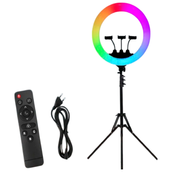 Штатив с круглой лампой Selfie Ring Light MJ56 560 мм Черный  photo 8