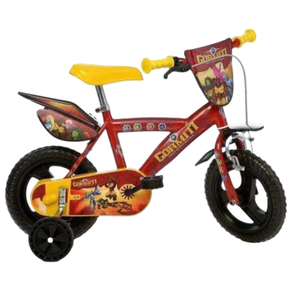 Bicicletă Dino Bikes 163 GLN 16" 16" Red Yellow Metal / Pentru copii photo 2