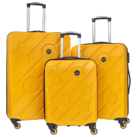 Valiză CCS 5208 Set Yellow Black 105l  