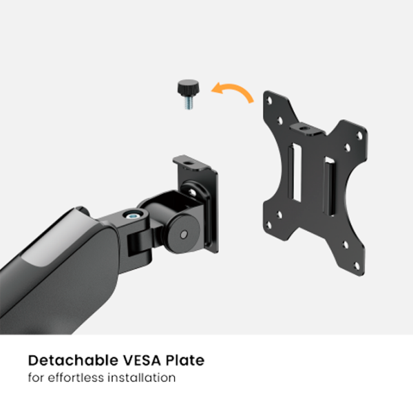 Suport pentru monitor LUMI LDT84-C012-KP01 Black VESA 100 x 100 mm photo 5