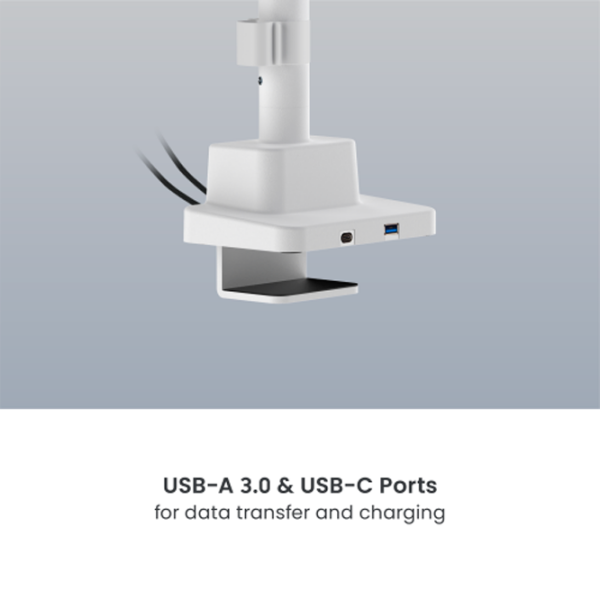 Suport pentru monitor LUMI LDT101-C024UCP White Blue VESA 100 x 200 mm photo 6