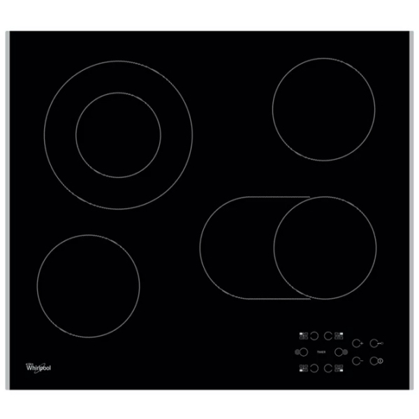 Plită încorporabilă electrică Whirlpool AKT 8210 LX Black Vitroceramică, 5000 W, Hi-light photo 2