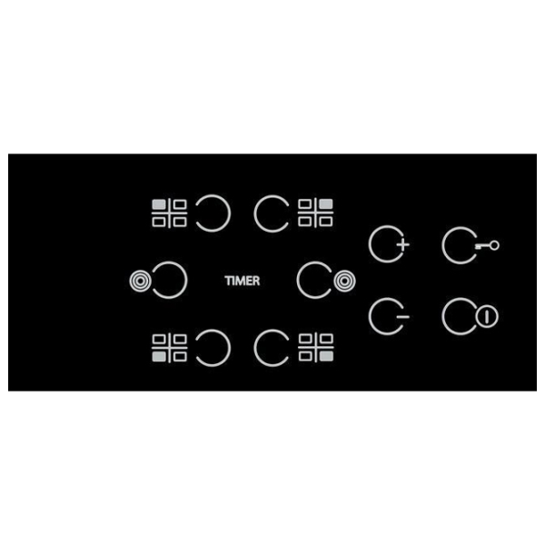 Plită încorporabilă electrică Whirlpool AKT 8210 LX Black Vitroceramică, 5000 W, Hi-light photo 4