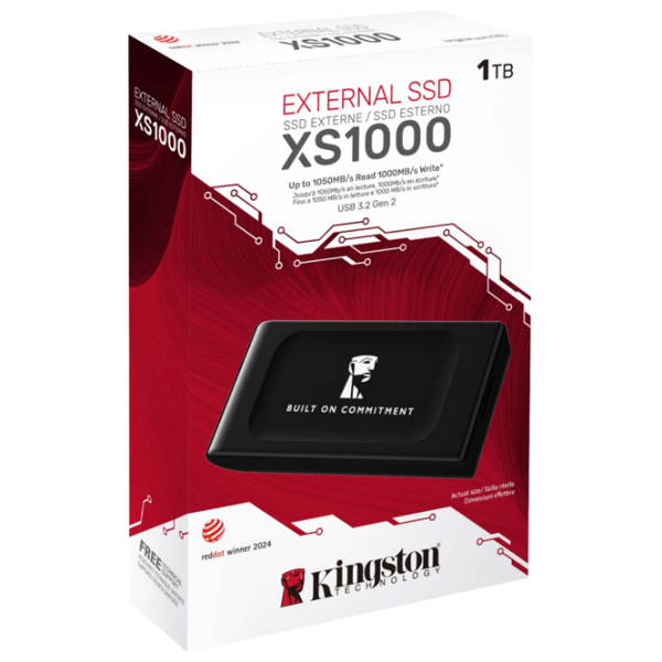 Unități de stocare externe SSD Kingston XS1000 BoC 1 TB Black  photo 3
