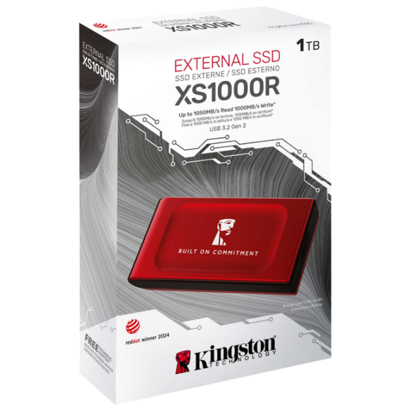 Unități de stocare externe SSD Kingston XS1000 BoC 2 TB Red  photo 3
