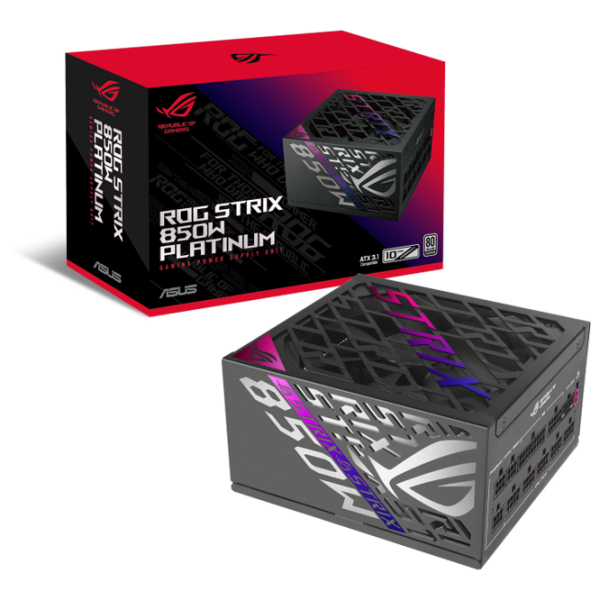 Блок питания Asus ROG Strix Gaming 80+ Platinum 850 Вт Черный  photo 15