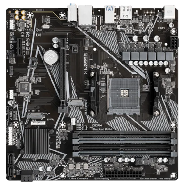 Материнская плата Gigabyte B550M K mATX  photo 4