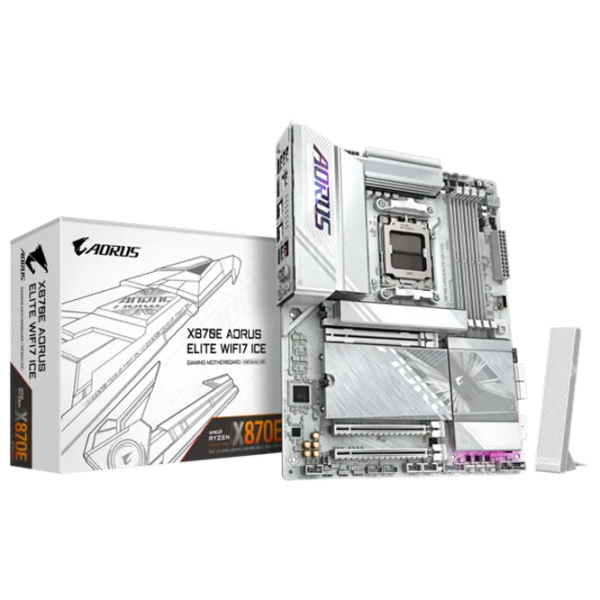 Placă de bază Gigabyte X870E A ELITE WIFI7 ICE ATX  photo 4