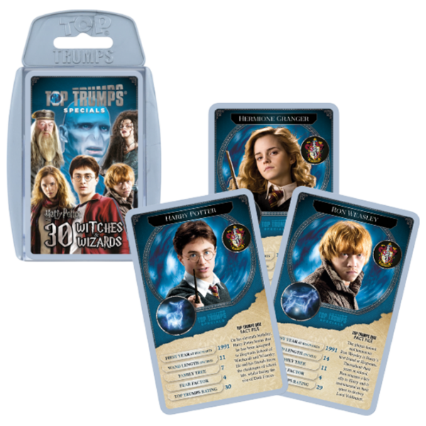 Joc de masă Winning Moves Top Trumps Harry Potter - 30 Witches and Wizards Dezvoltare, 6+ photo 1