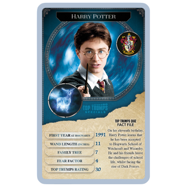Joc de masă Winning Moves Top Trumps Harry Potter - 30 Witches and Wizards Dezvoltare, 6+ photo 2
