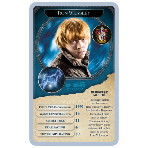 Joc de masă Winning Moves Top Trumps Harry Potter - 30 Witches and Wizards Dezvoltare, 6+ photo 3