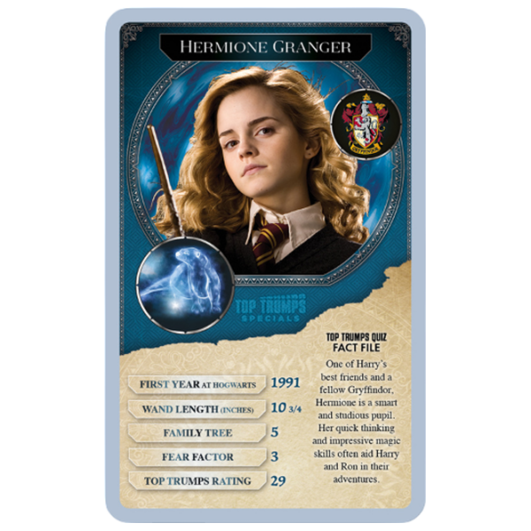 Joc de masă Winning Moves Top Trumps Harry Potter - 30 Witches and Wizards Dezvoltare, 6+ photo 5