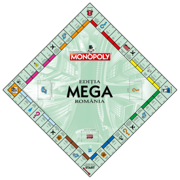 Joc de masă Winning Moves Mega România Monopoly, 6+ photo 2