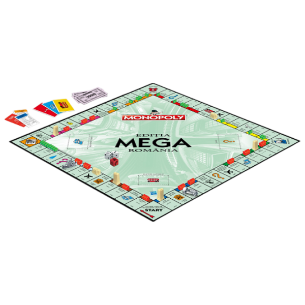 Joc de masă Winning Moves Mega România Monopoly, 6+ photo 4