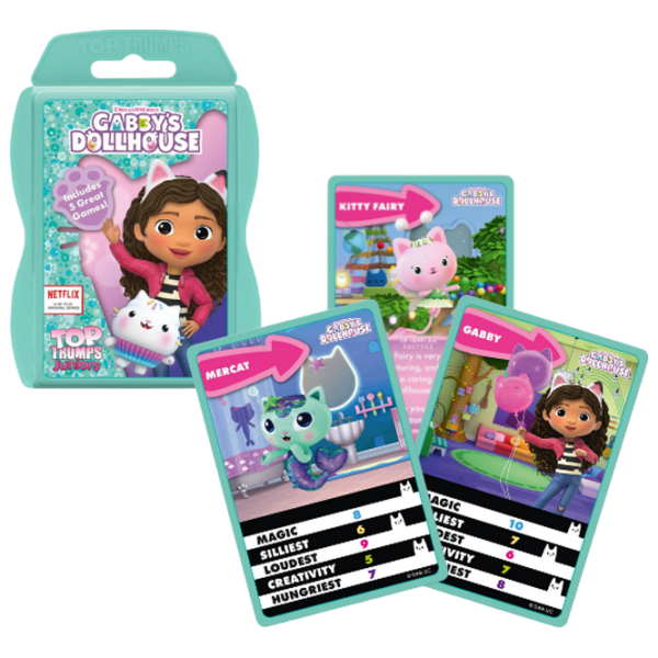 Joc de masă Winning Moves Top Trumps Junior Gabbys Dollhouse Strategie, 3+