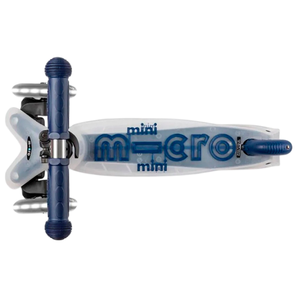 Детский трёхколёсный самокат Micro Mini Deluxe Flux LED (MMD204) Синий 2 года, 50 кг, Полиуретановые photo 4