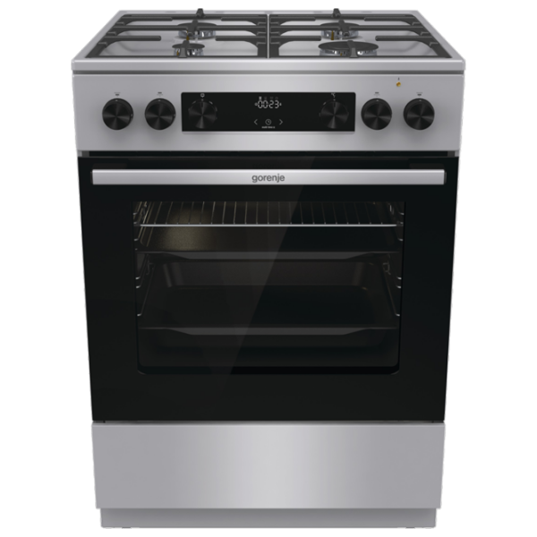 Aragaz Gorenje GK6C4XF Inox Tipul plitei: Pe gaz, 71 l, Tipul cuptorului: Electric photo 1