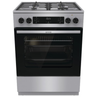 Aragaz Gorenje GK6C4XF Inox Tipul plitei: Pe gaz, 71 l, Tipul cuptorului: Electric