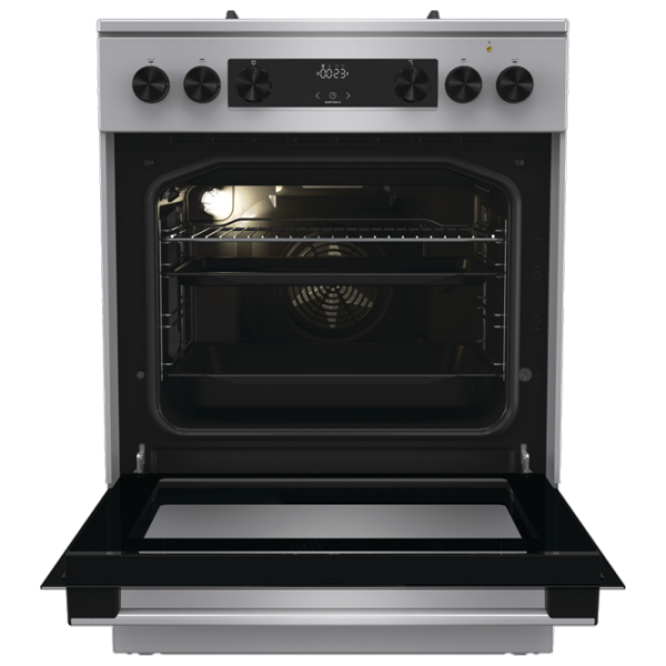 Aragaz Gorenje GK6C4XF Inox Tipul plitei: Pe gaz, 71 l, Tipul cuptorului: Electric photo 5