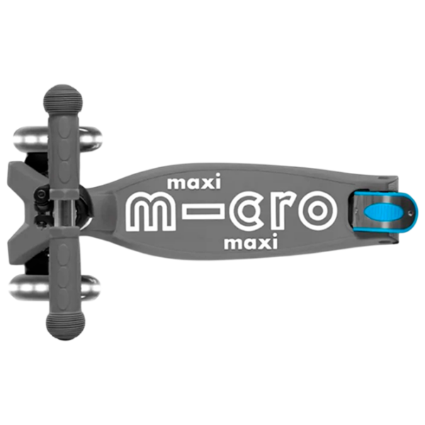 Trotinetă pentru copii cu trei roți Micro Maxi Deluxe Foldable LED (MMD094) Gray 5 ani, 50 kg, Din PU photo 3