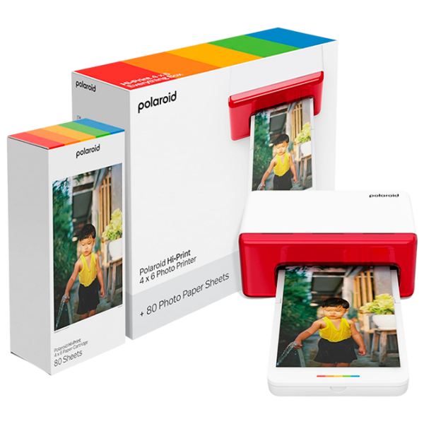 Foto imprimantă Polaroid Hi-Print 4x6 Photo Printer Bundle White  photo 1