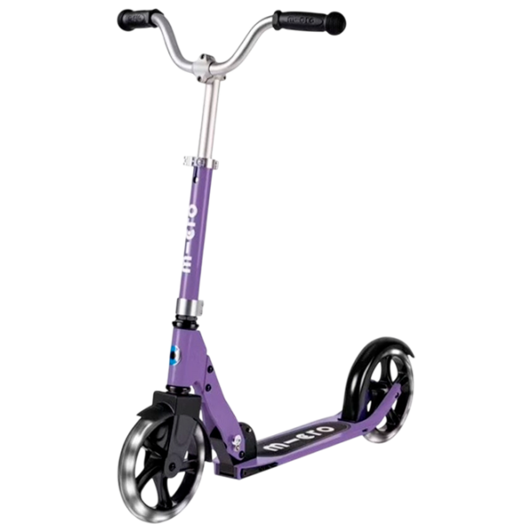 Trotinetă pentru copii cu două roți Micro Cruiser LED (SA0251) Purple 5 ani, 100 kg, Din PU photo 1