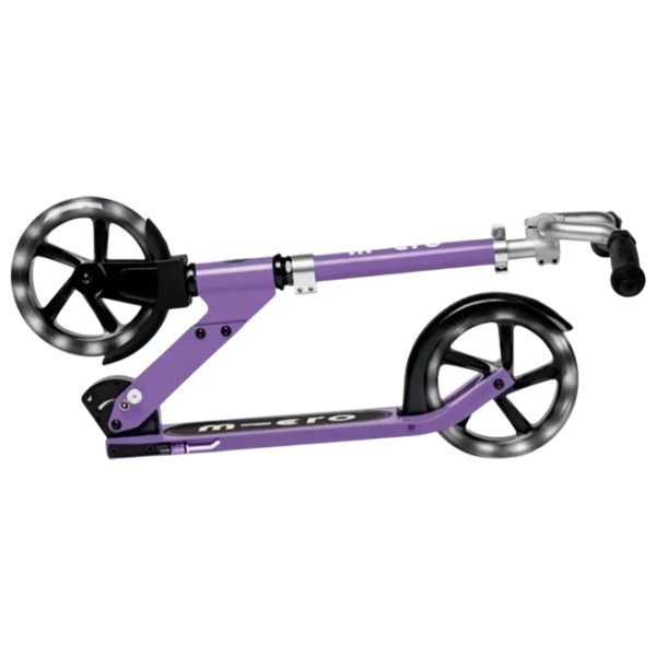 Trotinetă pentru copii cu două roți Micro Cruiser LED (SA0251) Purple 5 ani, 100 kg, Din PU photo 2