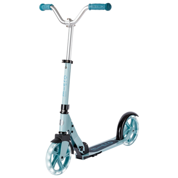 Trotinetă pentru copii cu două roți Micro Cruiser LED (SA0256) Blue 5 ani, 100 kg, Din PU photo 1