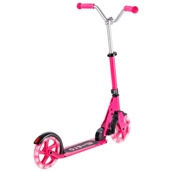 Trotinetă pentru copii cu două roți Micro Cruiser LED (SA0257) Pink 5 ani, 100 kg, Din PU photo 2