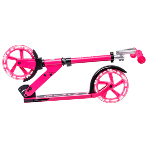 Trotinetă pentru copii cu două roți Micro Cruiser LED (SA0257) Pink 5 ani, 100 kg, Din PU photo 4