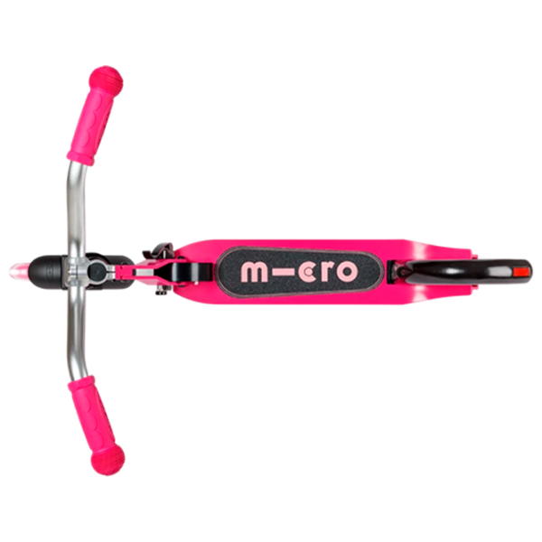 Trotinetă pentru copii cu două roți Micro Cruiser LED (SA0257) Pink 5 ani, 100 kg, Din PU photo 5