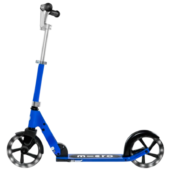 Trotinetă pentru copii cu două roți Micro Cruiser LED (SA0197) Blue 5 ani, 100 kg, Din PU photo 2