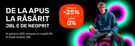 Pentru că e vară - până la 25% reduceri și credit 0% la toate boxele JBL.