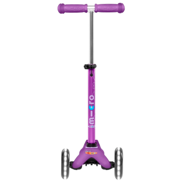 Trotinetă pentru copii cu trei roți Micro Mini Deluxe LED (MMD141) Purple 2 ani, 50 kg, Din PU photo 2