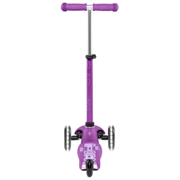 Trotinetă pentru copii cu trei roți Micro Mini Deluxe LED (MMD141) Purple 2 ani, 50 kg, Din PU photo 4