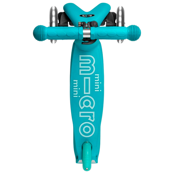 Trotinetă pentru copii cu trei roți Micro Mini Deluxe LED (MMD076) Aqua 2 ani, 50 kg, Din PU photo 5