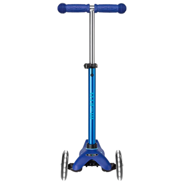 Trotinetă pentru copii cu trei roți Micro Mini Deluxe LED (MMD142) Blue 2 ani, 50 kg, Din PU photo 5