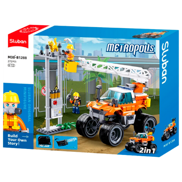 Constructor Sluban Rescue vehicle Orange Numărul de piese 272, 6+ photo 1