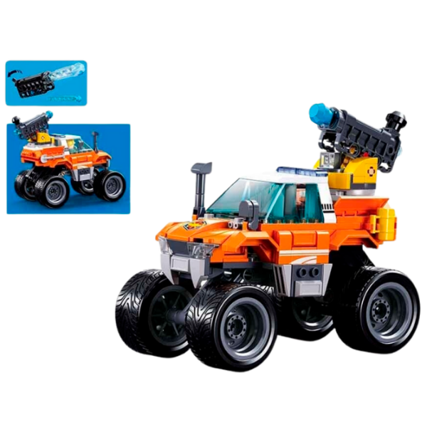 Constructor Sluban Rescue vehicle Orange Numărul de piese 272, 6+ photo 4