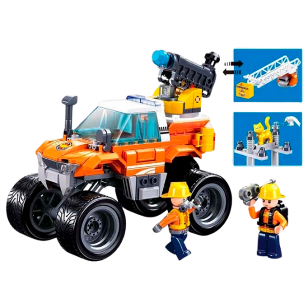 Constructor Sluban Rescue vehicle Orange Numărul de piese 272, 6+ photo 5
